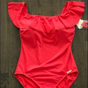 CLOSET CLEANOUT! NWT MK off shoulder one-piece